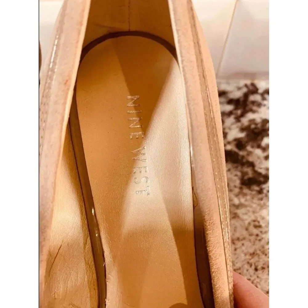Nine-west Women's Tan Suede Heels, Pumps - Picture 6 of 8